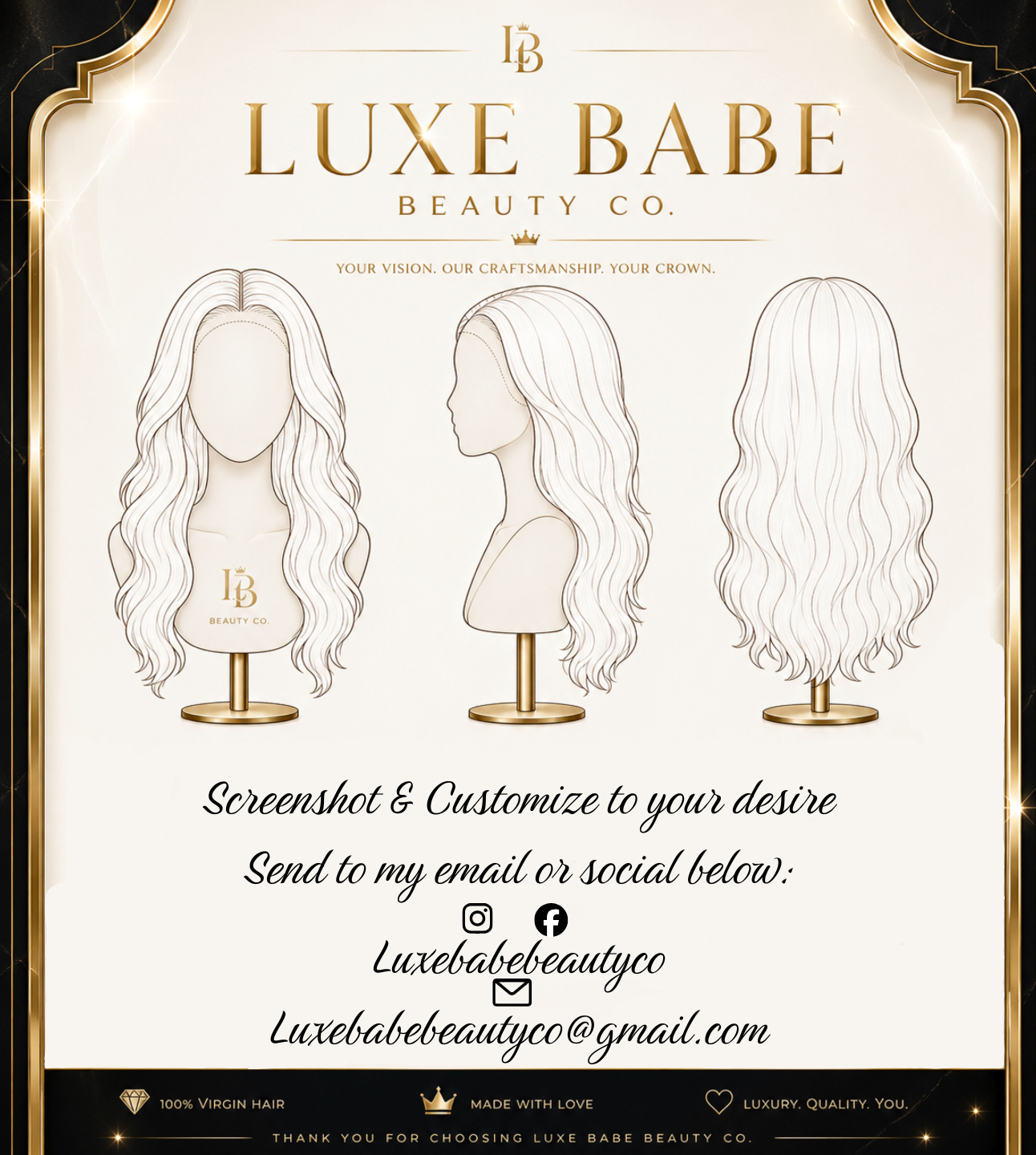 CUSTOM HD lace wig