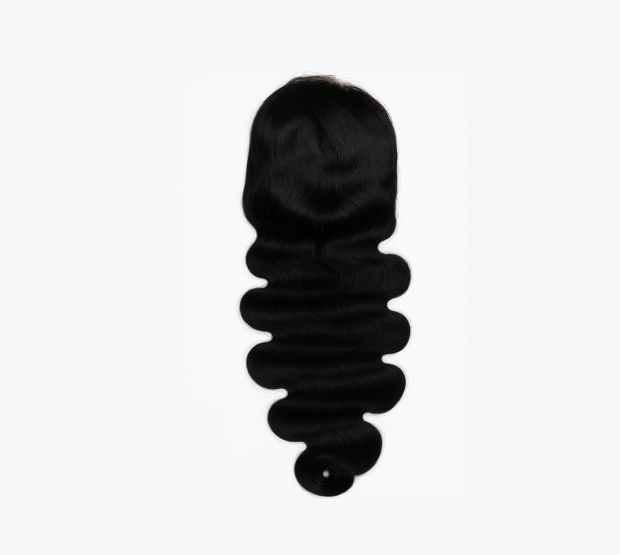 (BodyWave) Raw Brazilian HD lace black wig